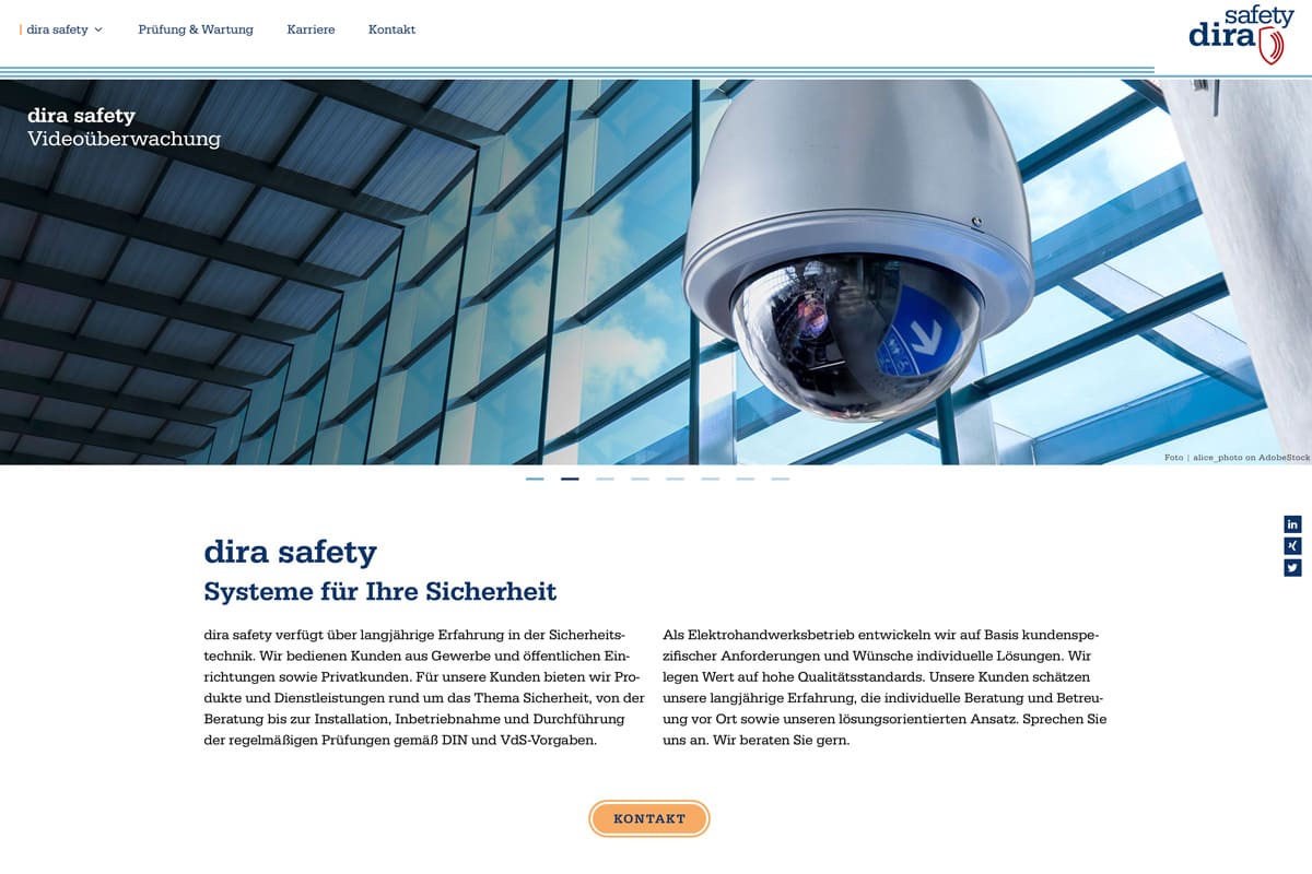 Website Sicherheitstechnik - netzwerk.design