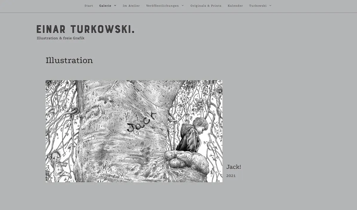 Website Illustrator Galerieansicht - netzwerk.design