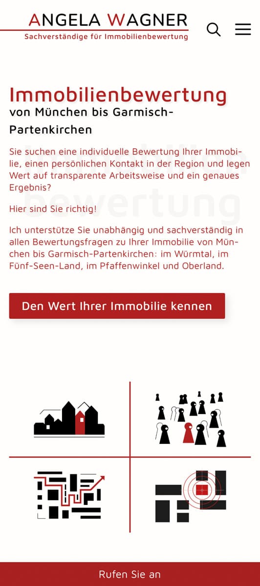 Website Immobilienbewertung - wordpress web.design