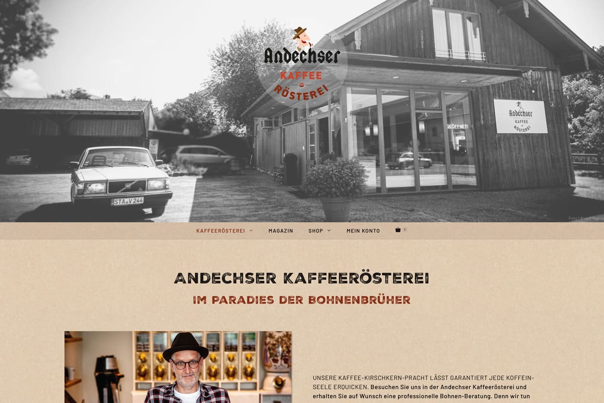 Website Kaffeerösterei - netzwerk.design