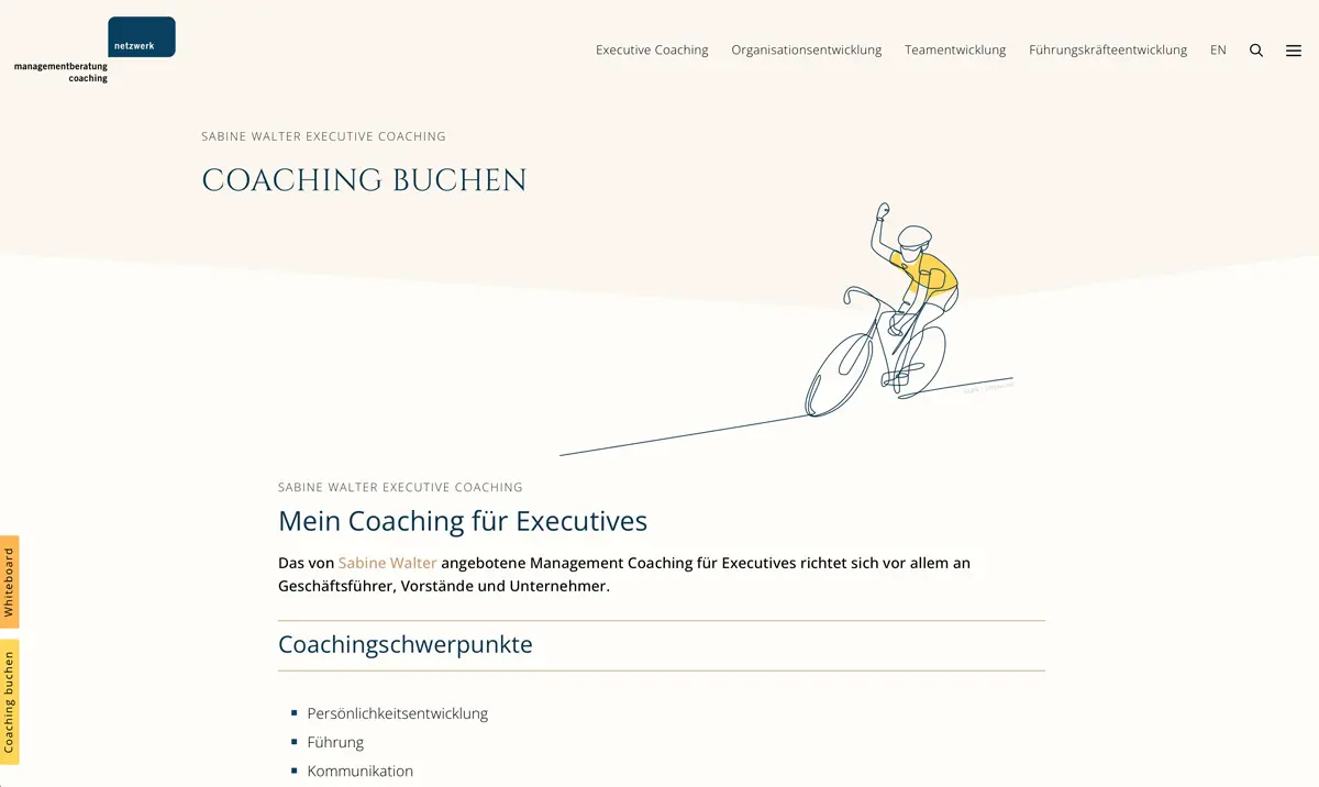 Website Managementberatung Coaching Buchen - netzwerk.design