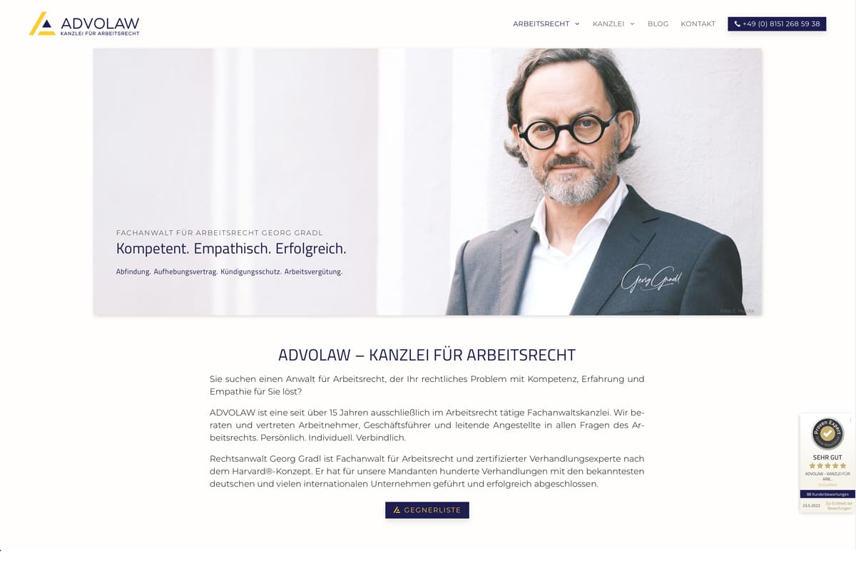Website Rechtsanwaltskanzlei - wordpress web.design